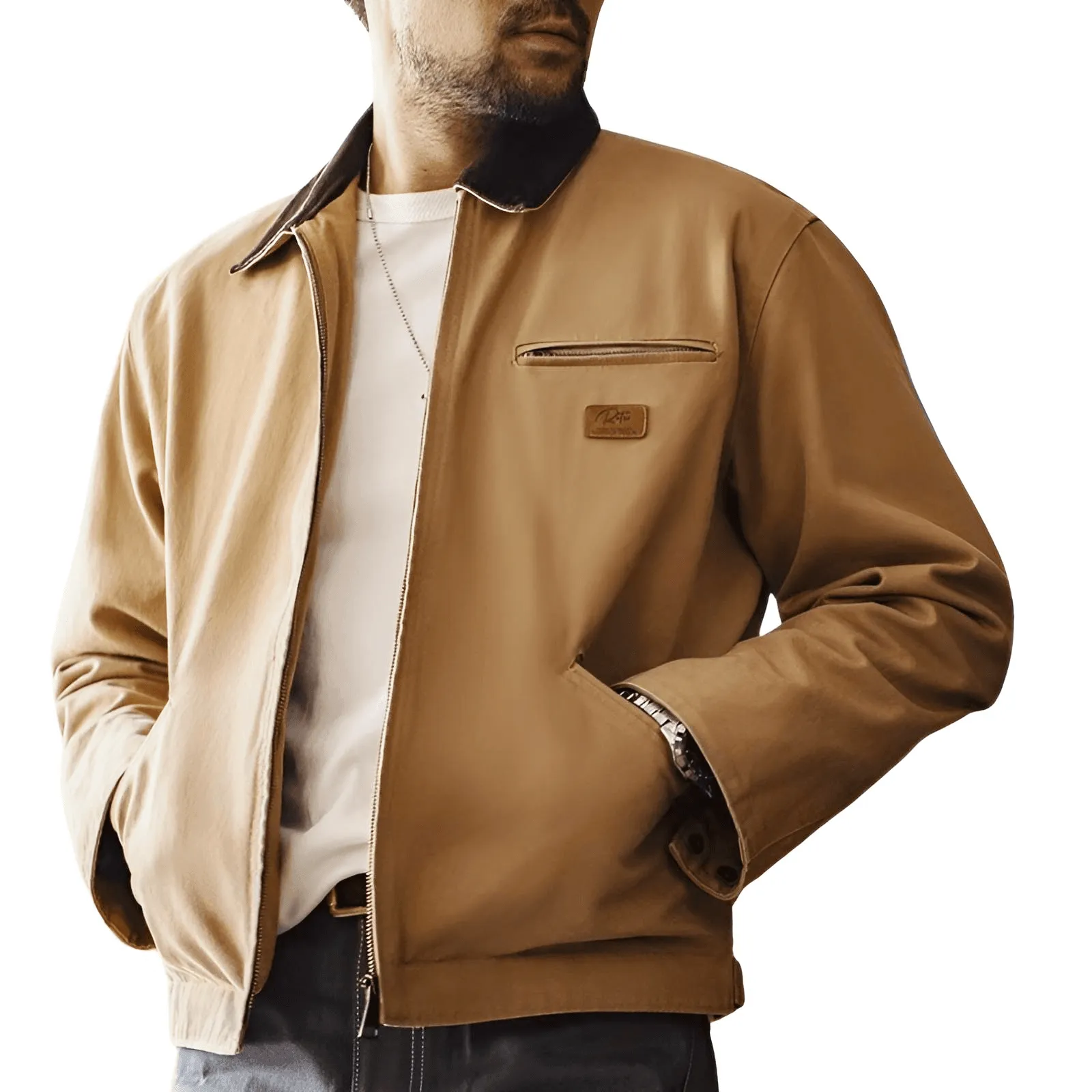 American Retro Canvas Jacket Men's "Detroit Jacket"