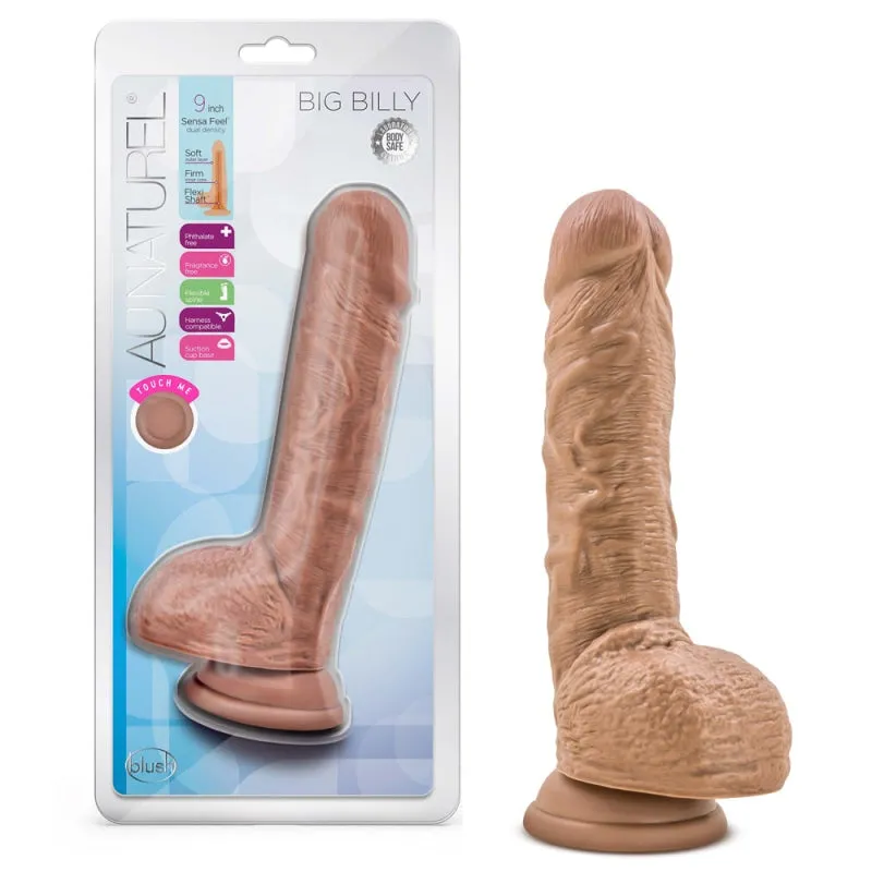 Au Naturel - Big Billy - 9 Inch Dildo - Mocha