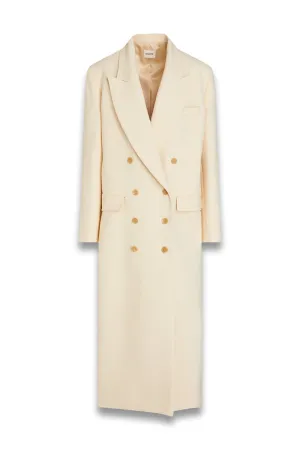 Barlow Double-breasted Crepe Coat