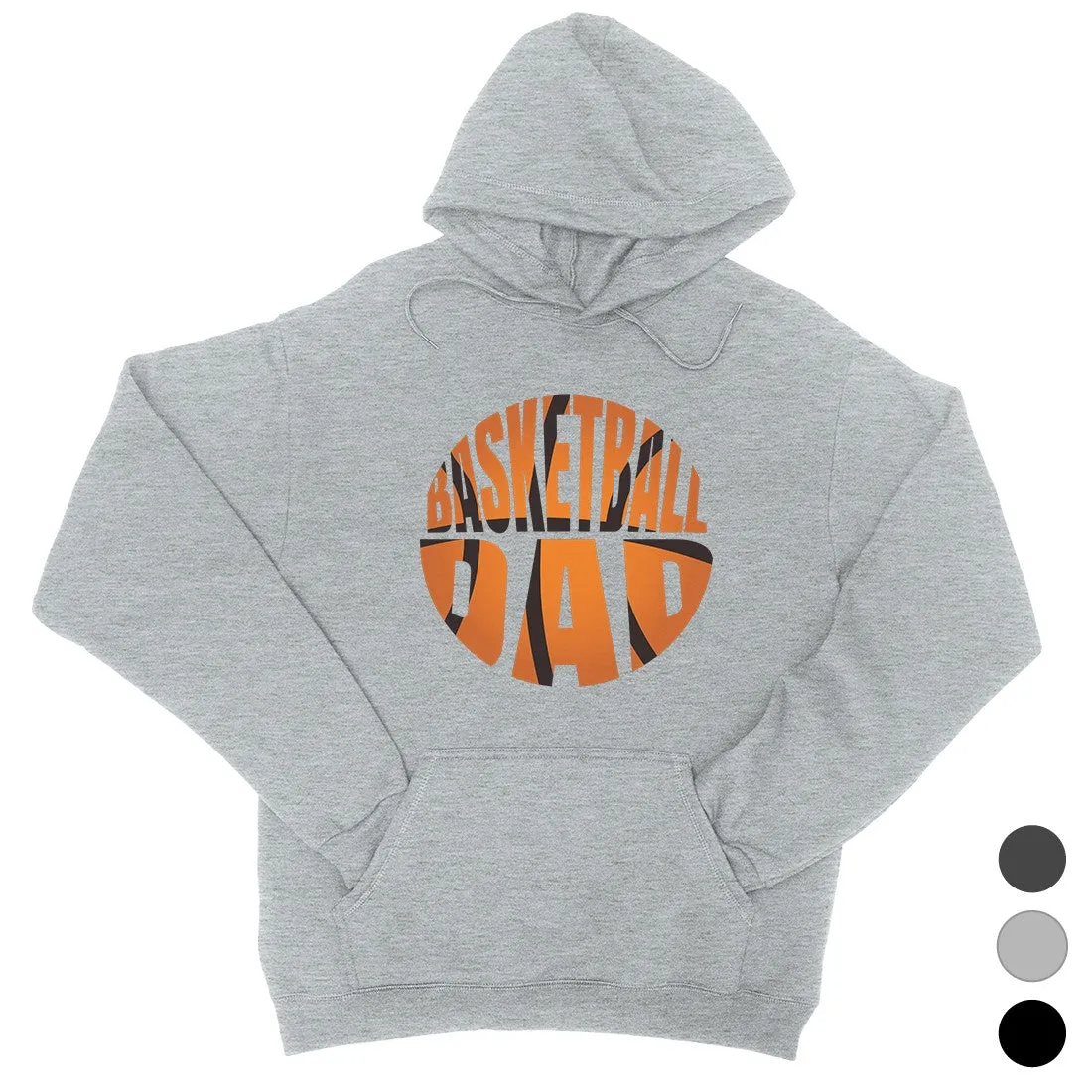 Basketball Dad Unisex Fleece Hoodie Motivational Sweet Fun Dad Gift