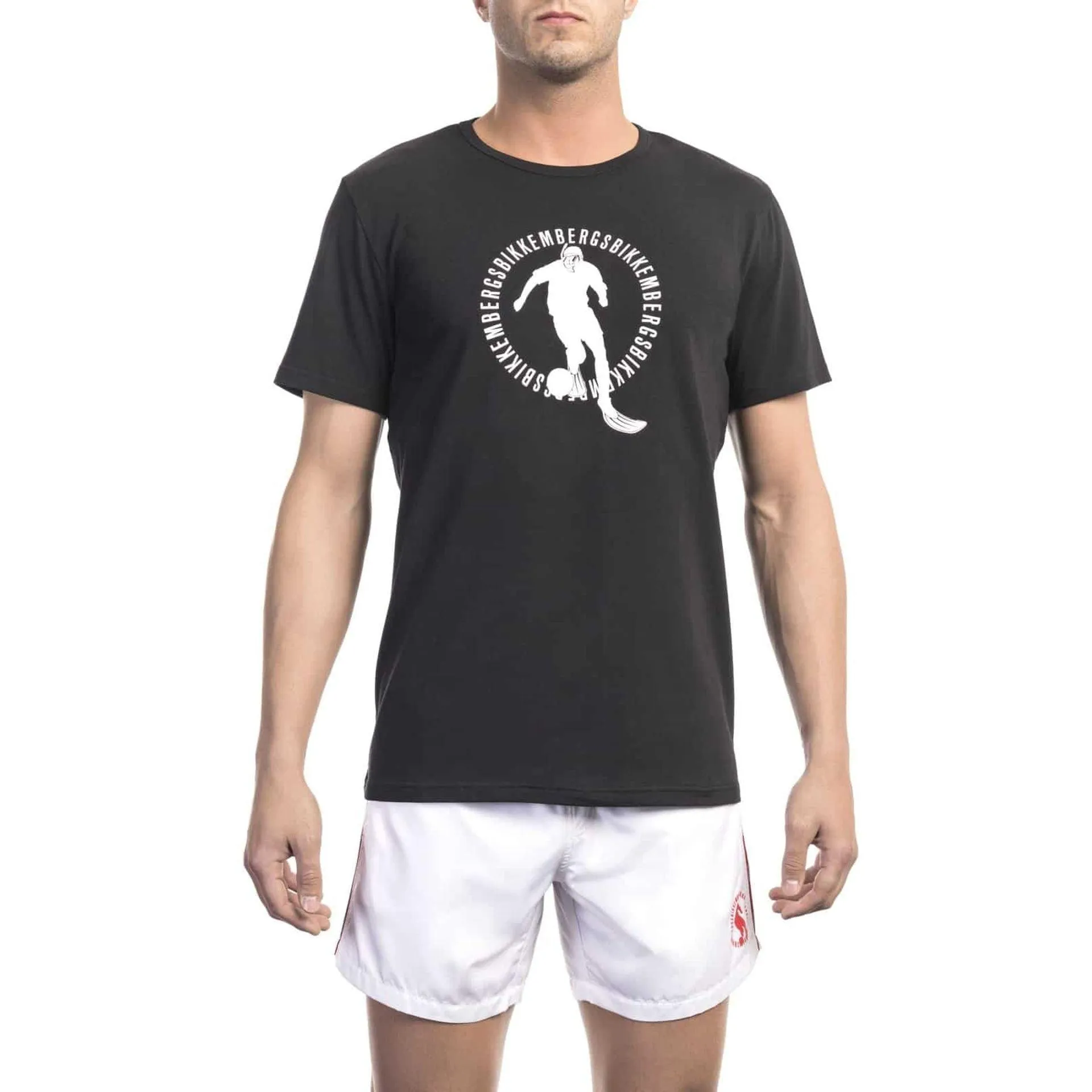 Bikkembergs Beachwear Men T-shirts - Black Brand T-shirts