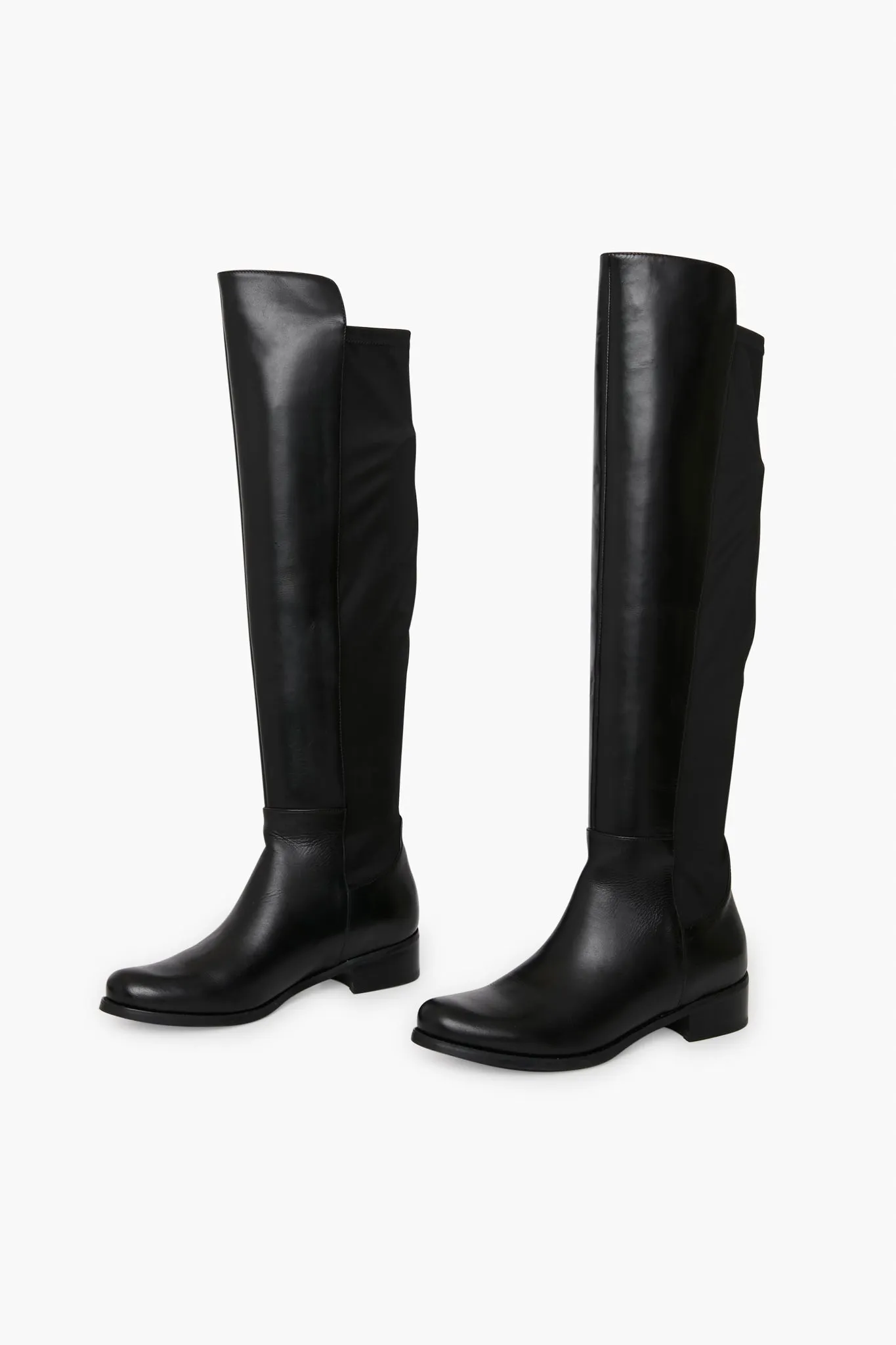 Black Leather Velma Boots