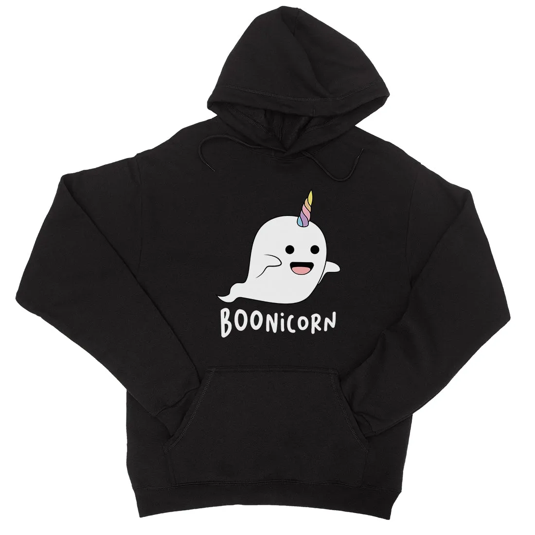 Boonicorn Cute Halloween Funny Ghost Unicorn Unisex Pullover Hoodie