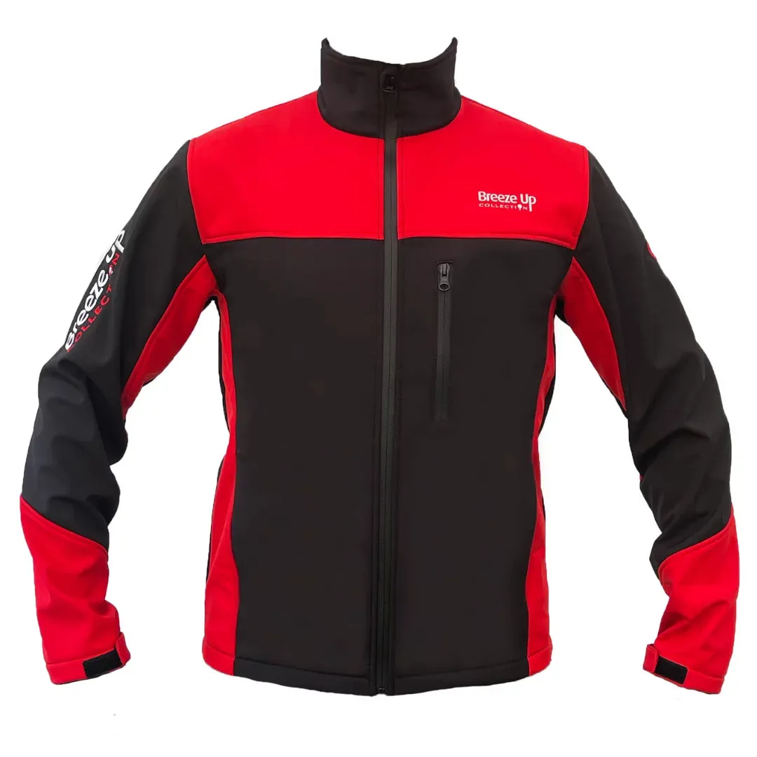 Breeze Up Adult Furlong Soft Shell Jacket Black/Red