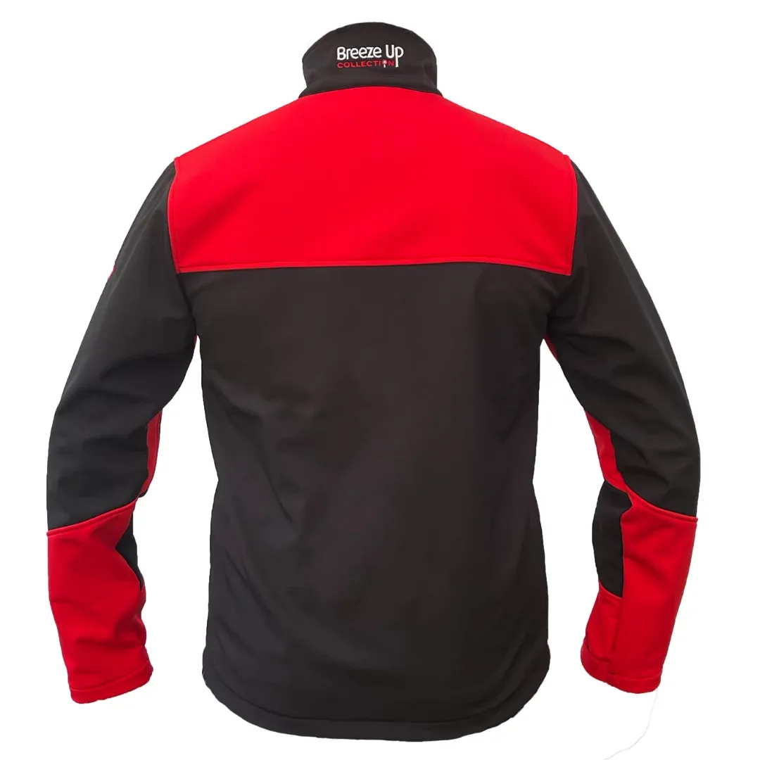 Breeze Up Adult Furlong Soft Shell Jacket Black/Red