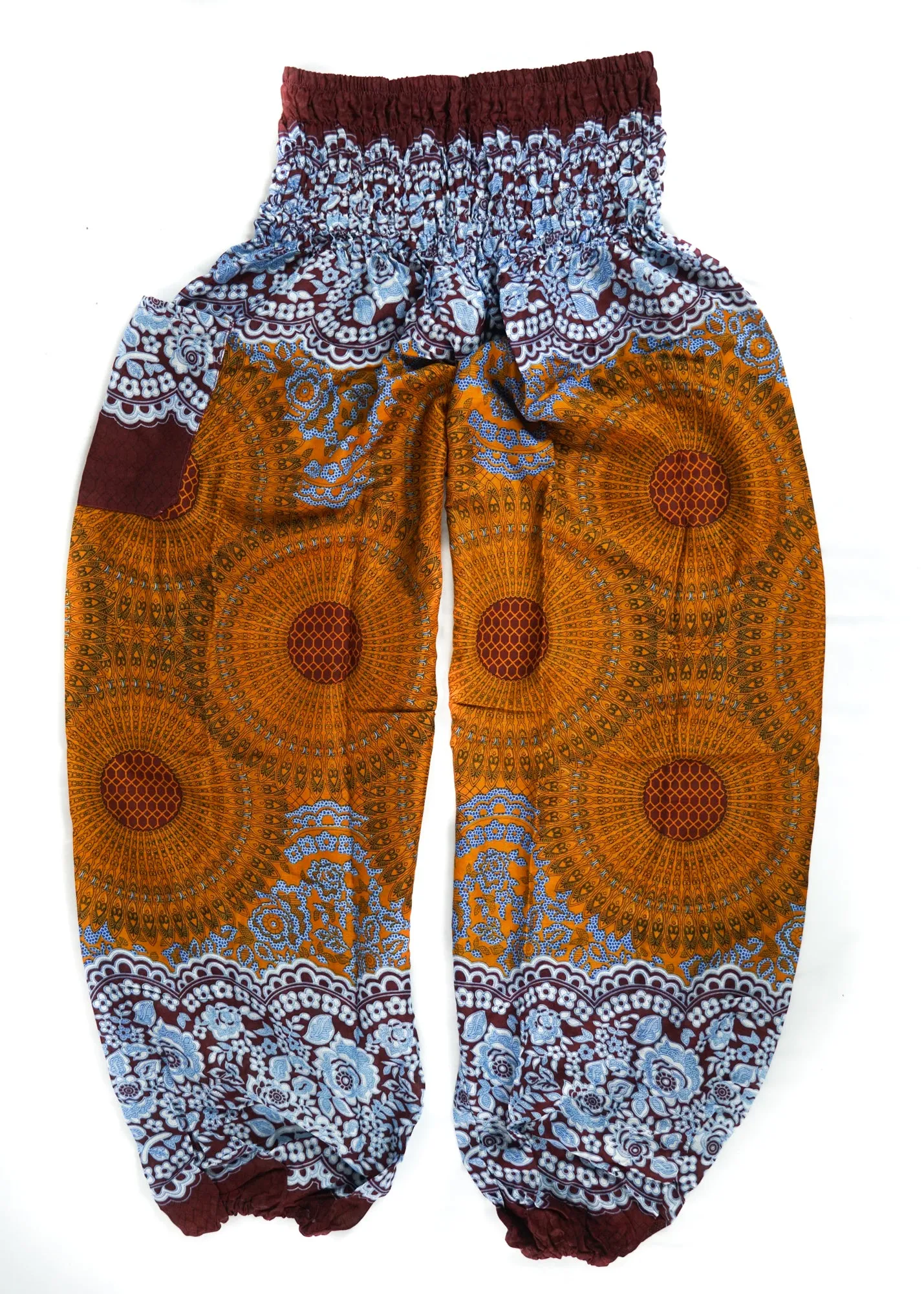 Brown Mandala Harem Pants