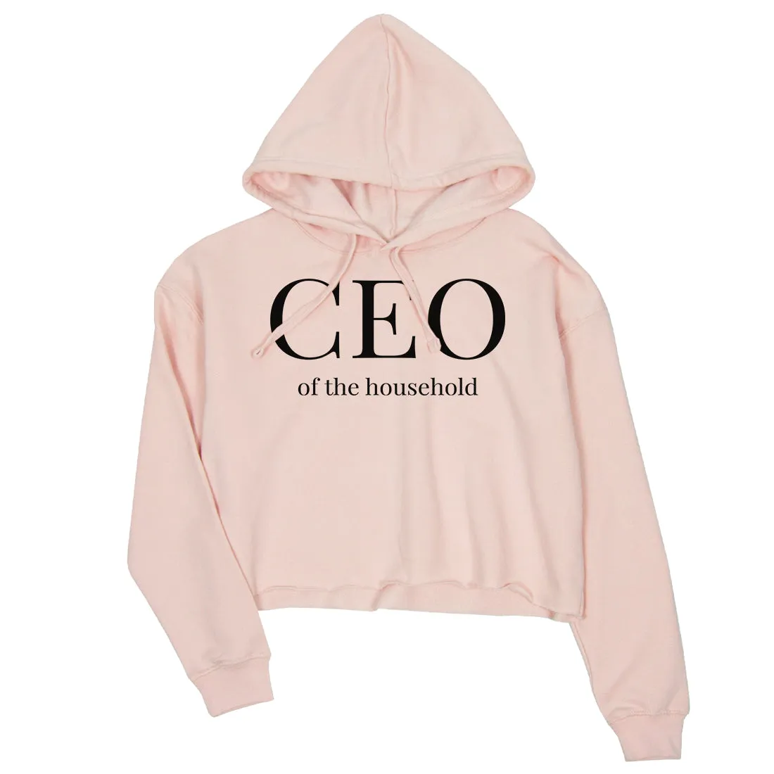 CEO Of Household Womens Pullover Crop Hoodie Best Mother's Day Gift