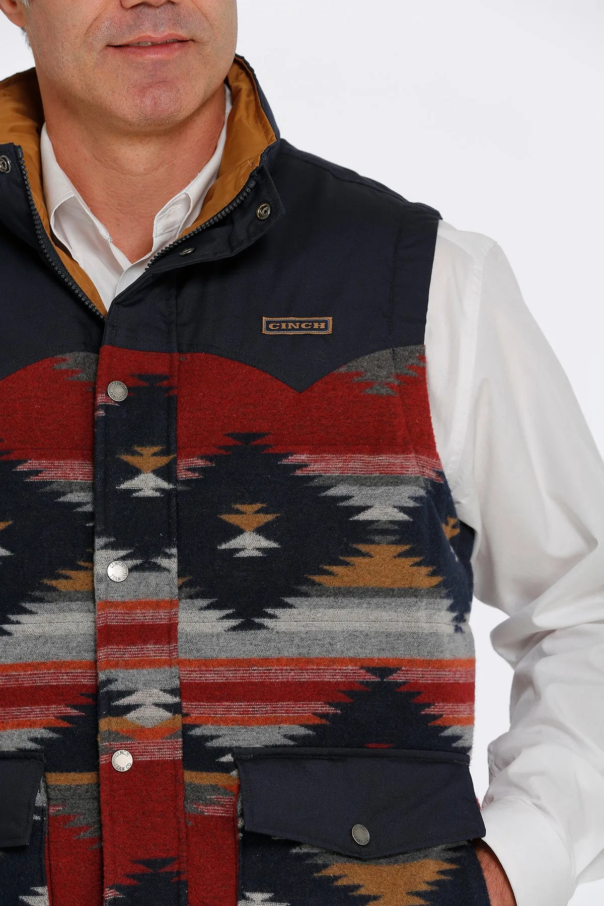 Cinch | Blue Southwest Quilted Vest