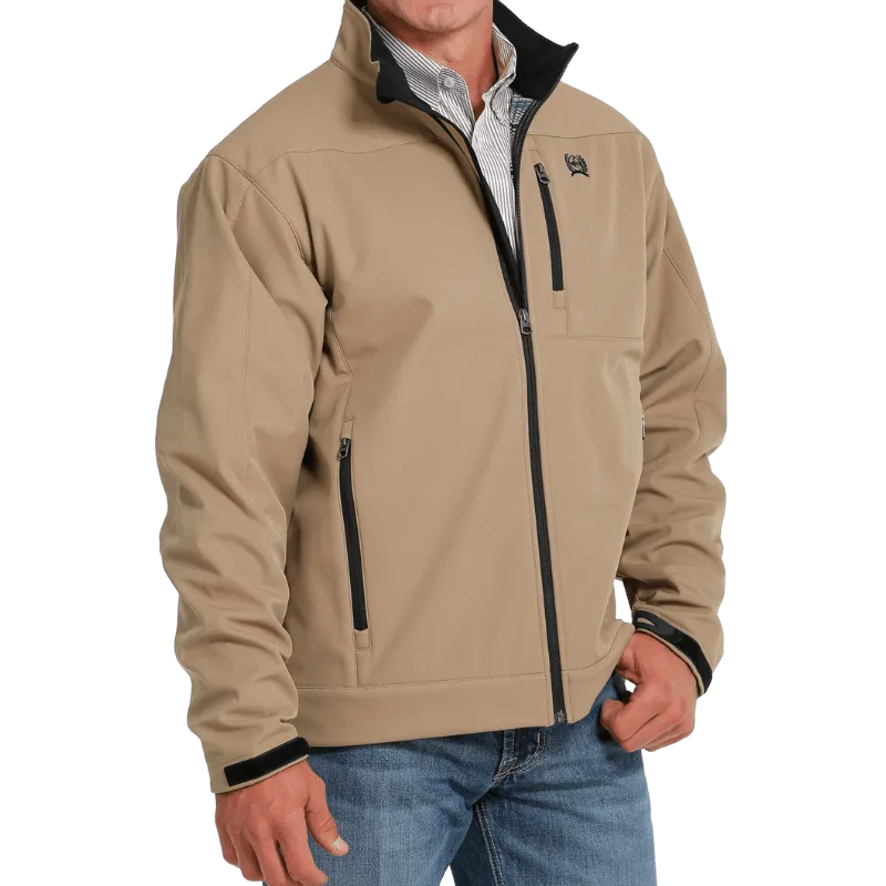 Cinch Men's Tan Softshell Lined Bonded Jacket MWJ1567008