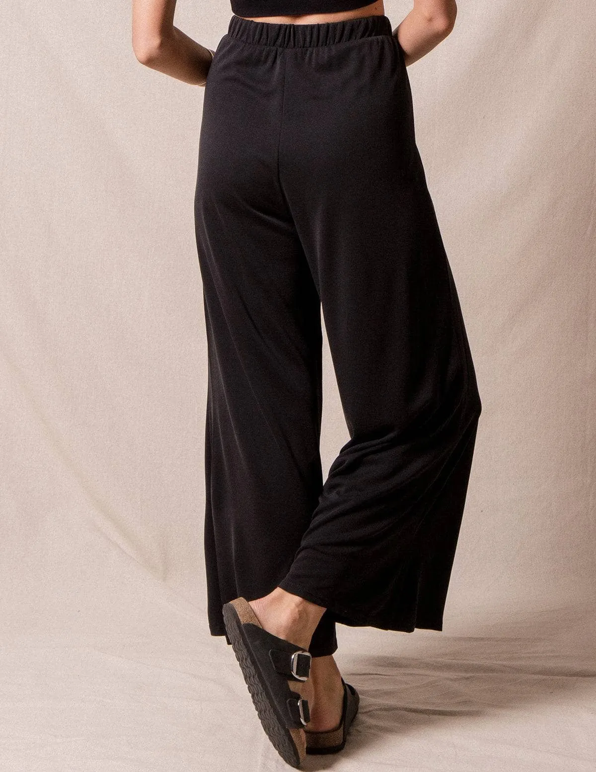 Eva Flowy Pants - Black