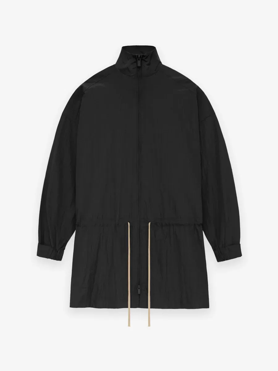 Fear of God Essentials Ripstop Mockneck Anorak in Black