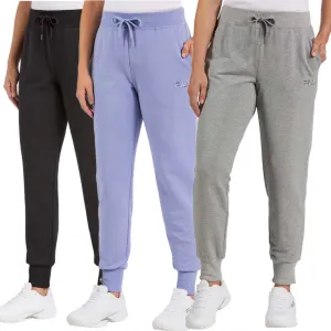 FILA Women's Soft Cotton Blend French Terry Active Pants Joggers