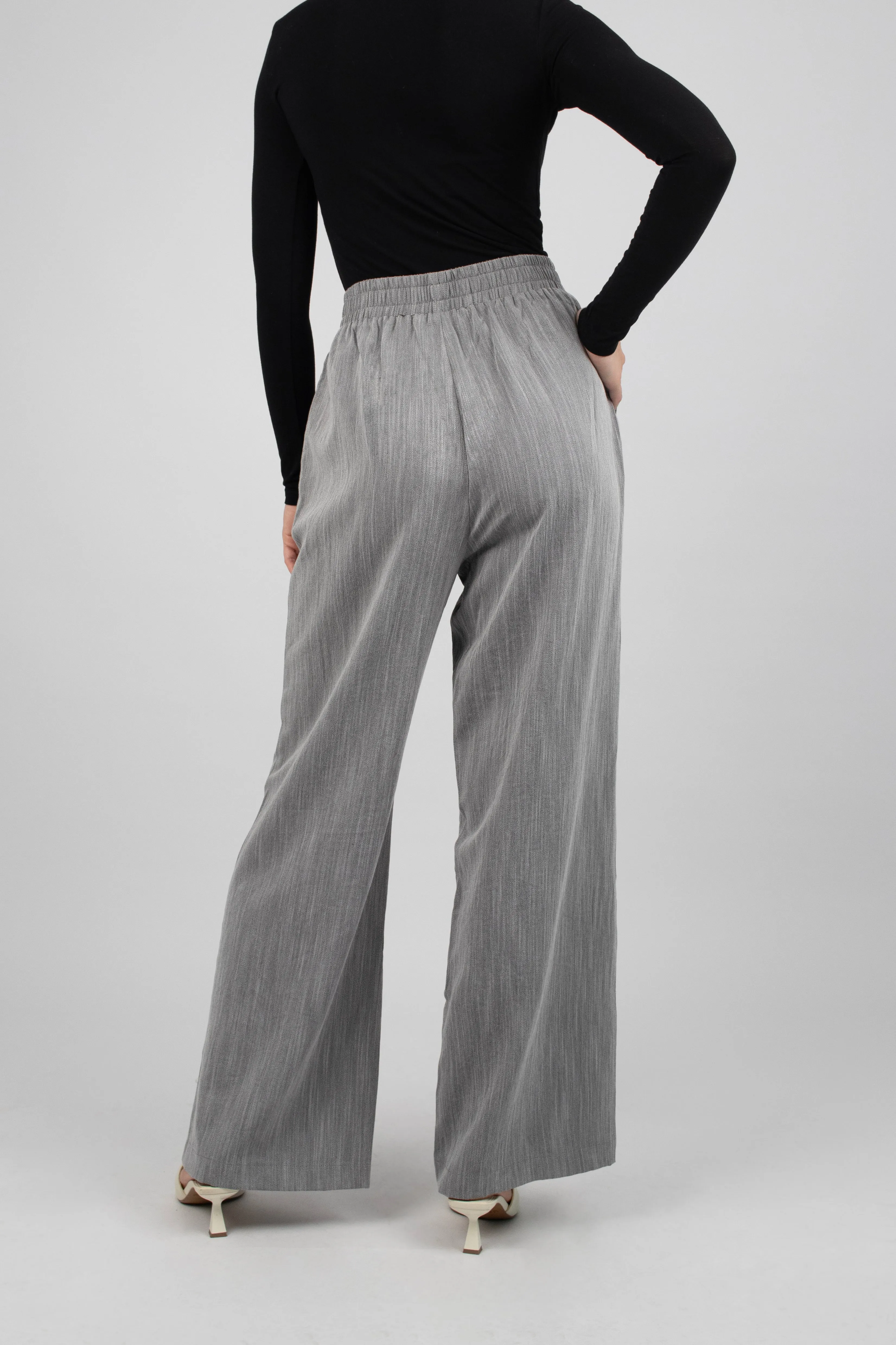 Flowy Wide Leg Pants - Sterling