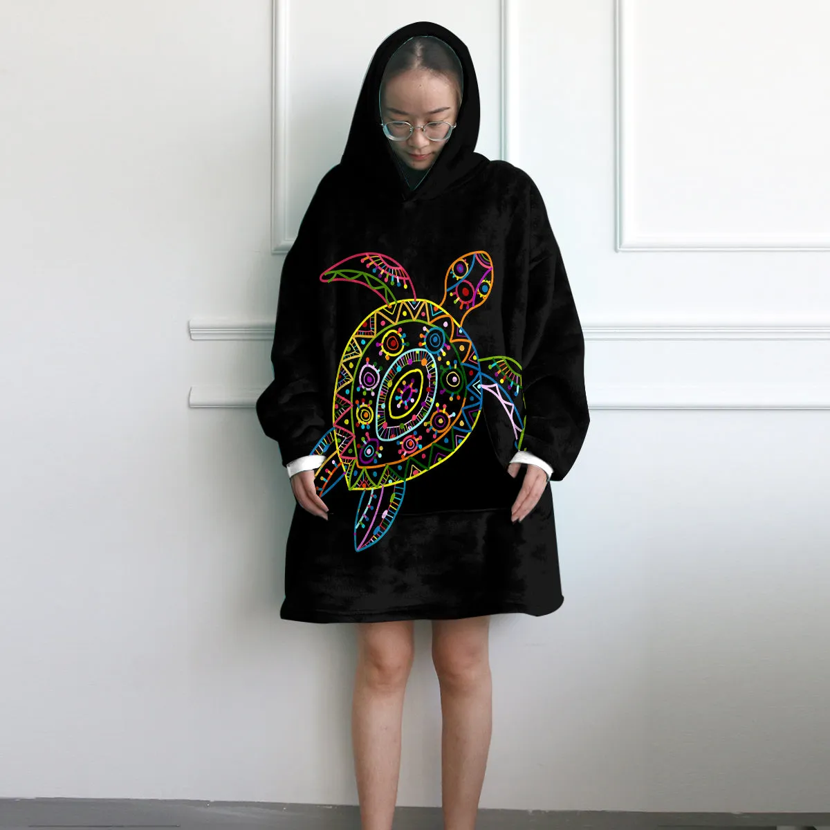 Free Spirit Turtle Wearable Blanket Hoodie