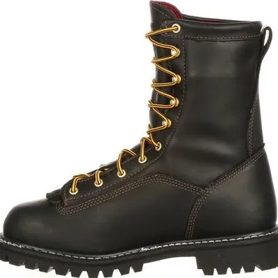 Georgia Men's Lace To Gore-Tex 8" Soft Toe WP 200G Ins Work Boot- Black- G8040