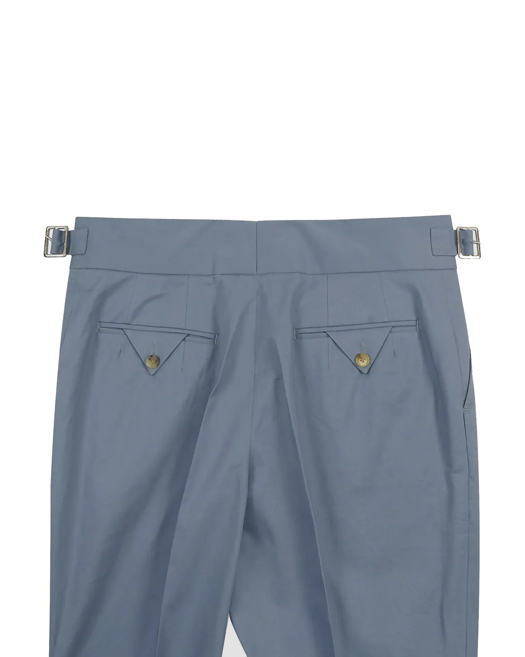 Gurkha Pant in Soft Blue Grey Stretch Twill Pants