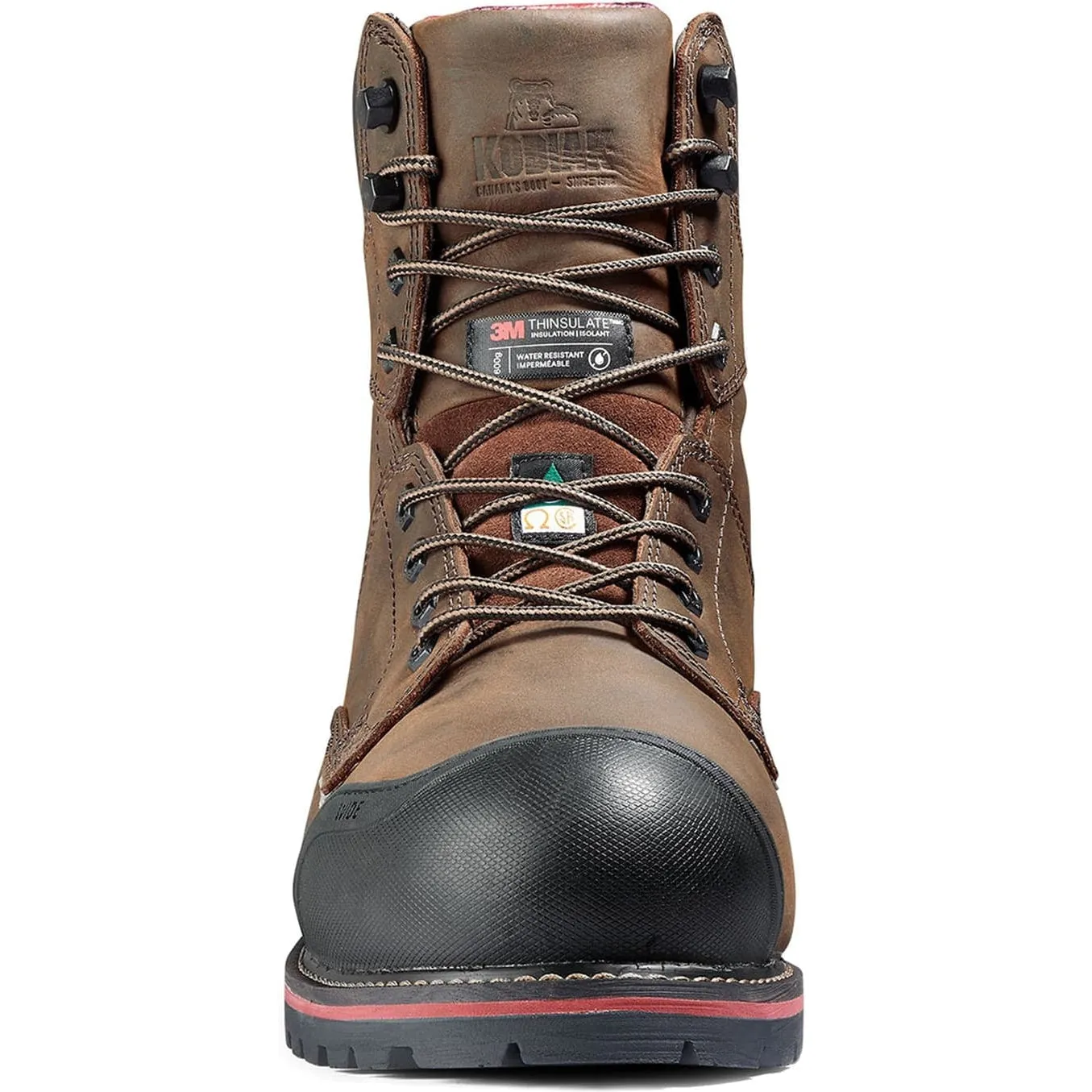 Kodiak Men's Widebody Warm 8" Comp Toe WP Work Boot -Brown- 8353DB