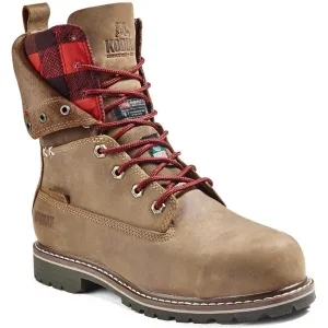 Kodiak Women's Bralorne 8" CT Waterproof 200G Work Boot -Brown- 4NM1BN