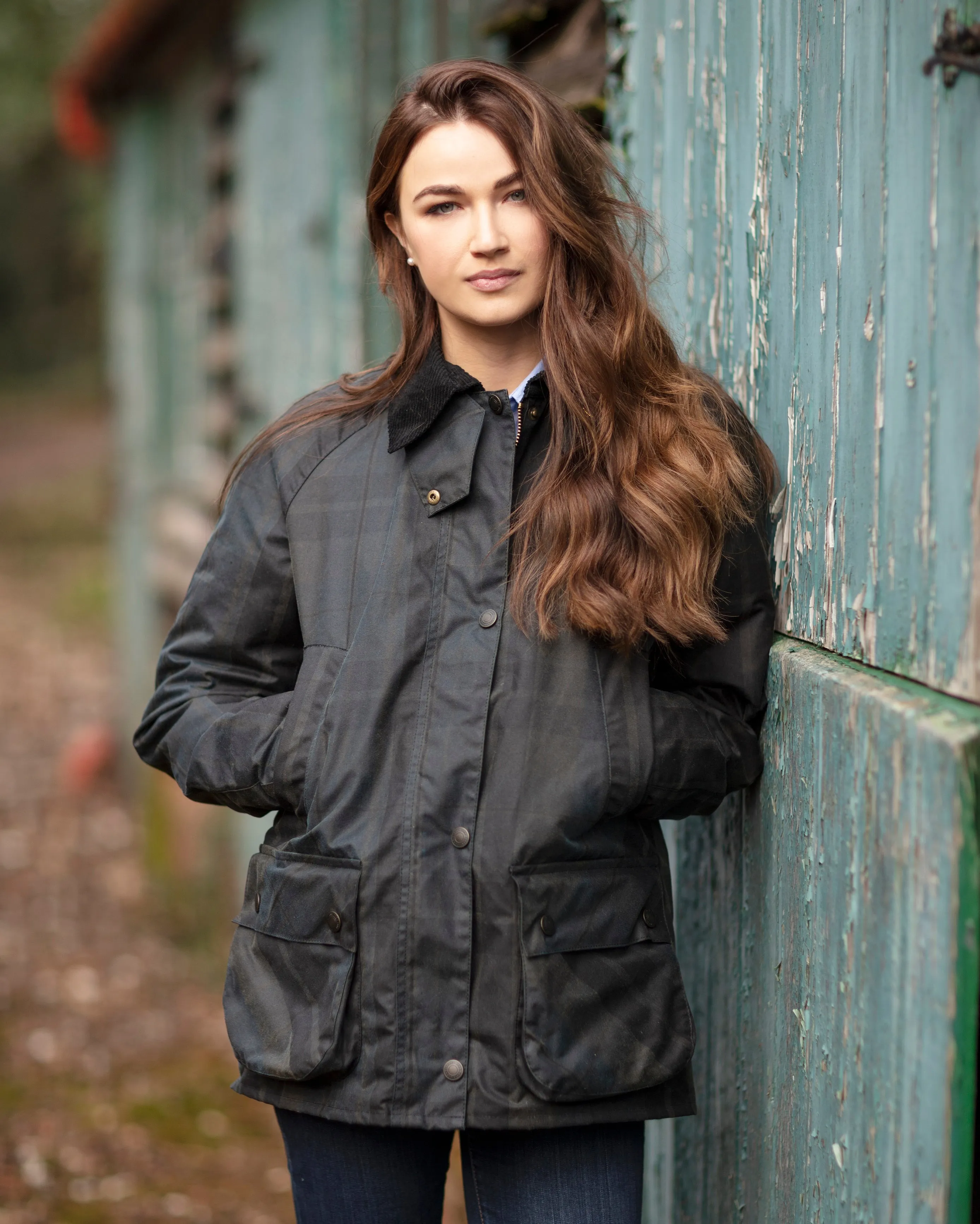 Ladies Landowner Wax Walking Jacket - Dundee Check