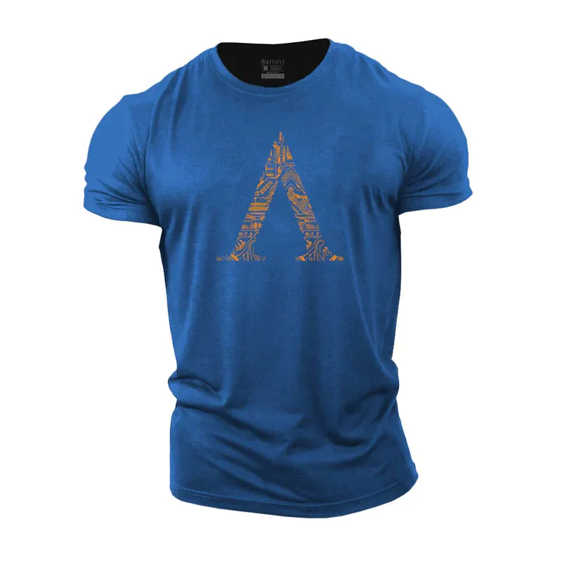 Letter A Cotton T-Shirt