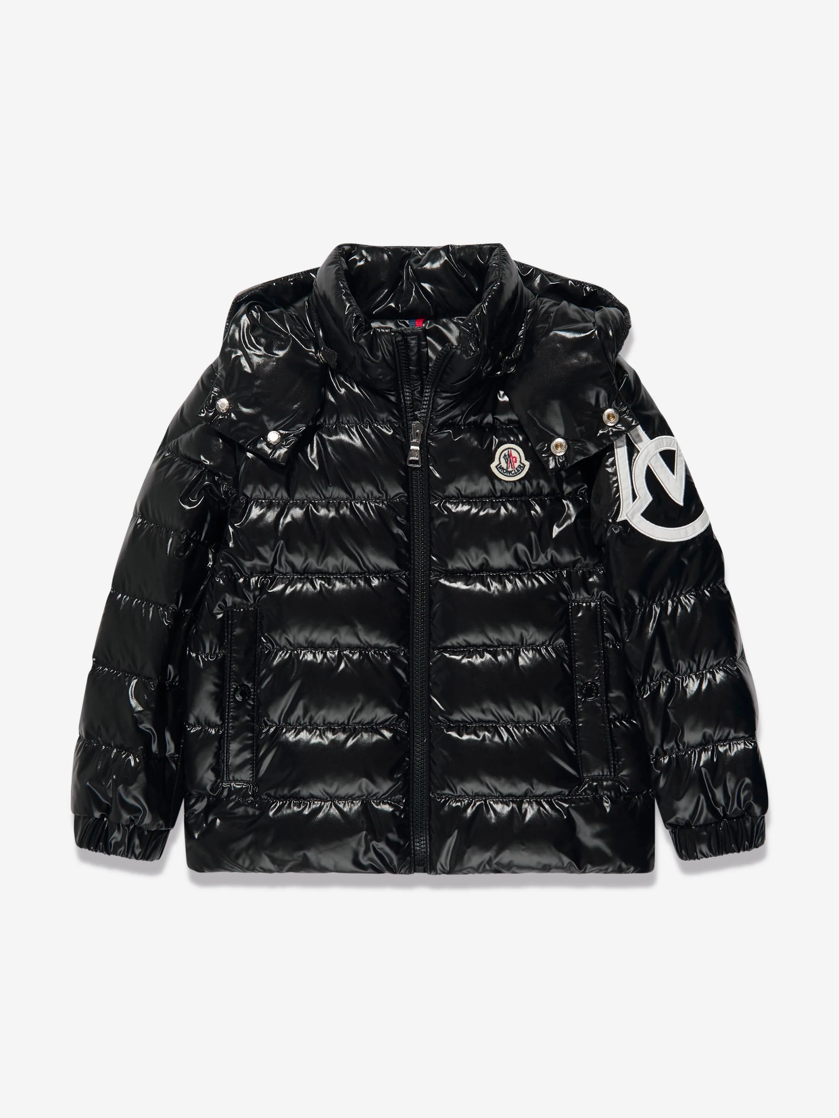 Moncler Enfant Boys Down Padded Saulx Jacket in Black