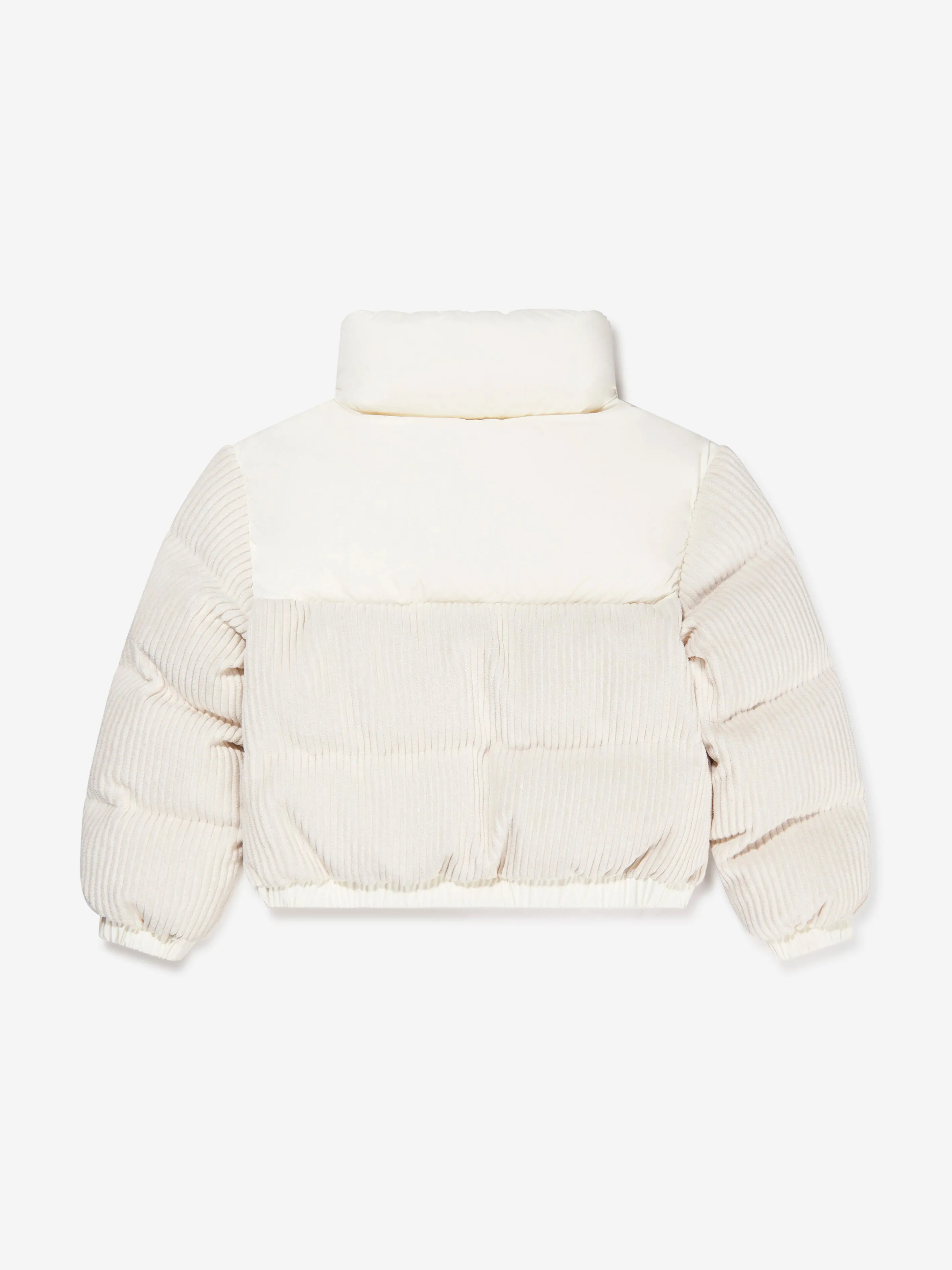 Moncler Enfant Girls Down Padded Waitaki Jacket in Ivory