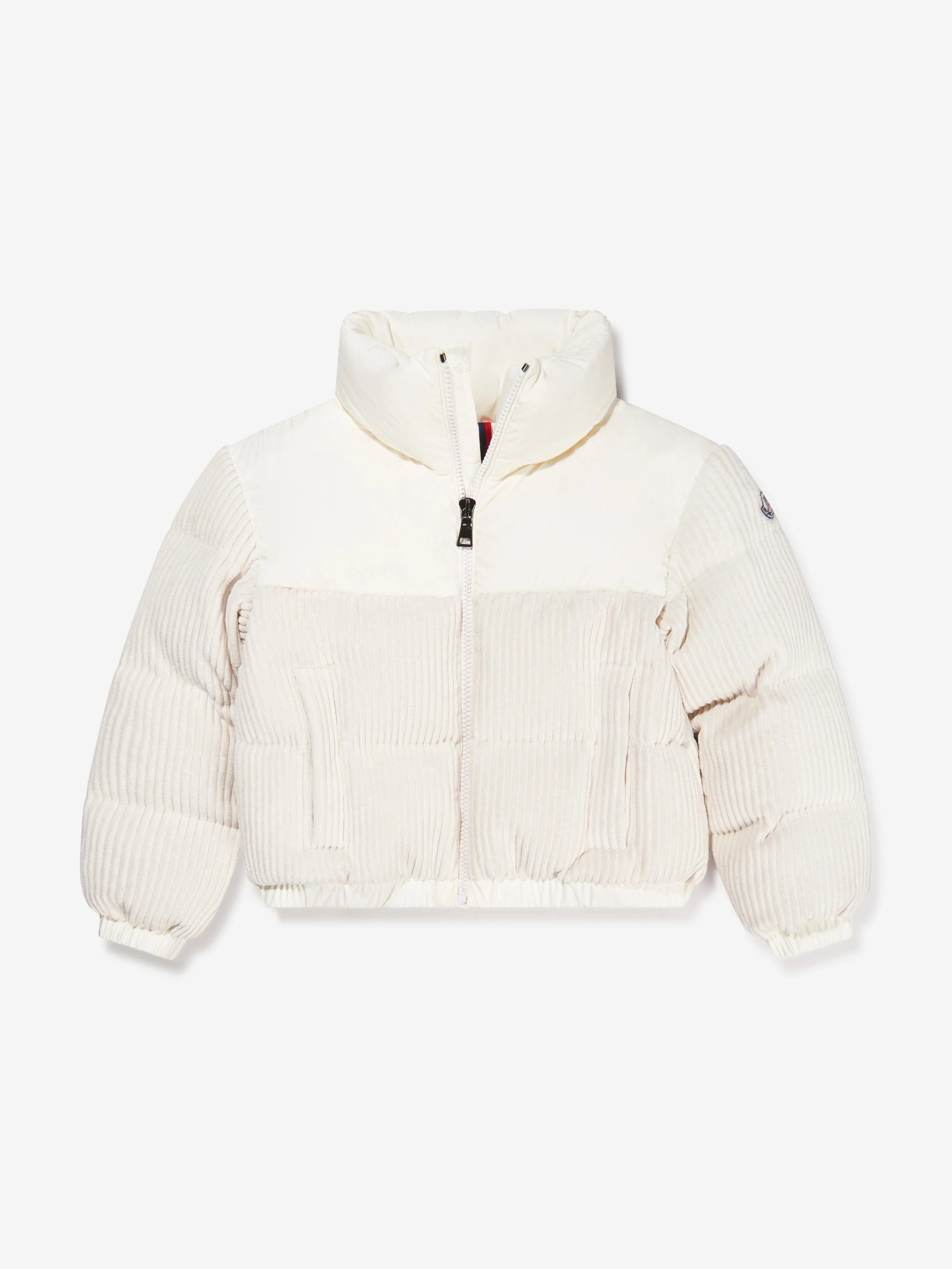 Moncler Enfant Girls Down Padded Waitaki Jacket in Ivory