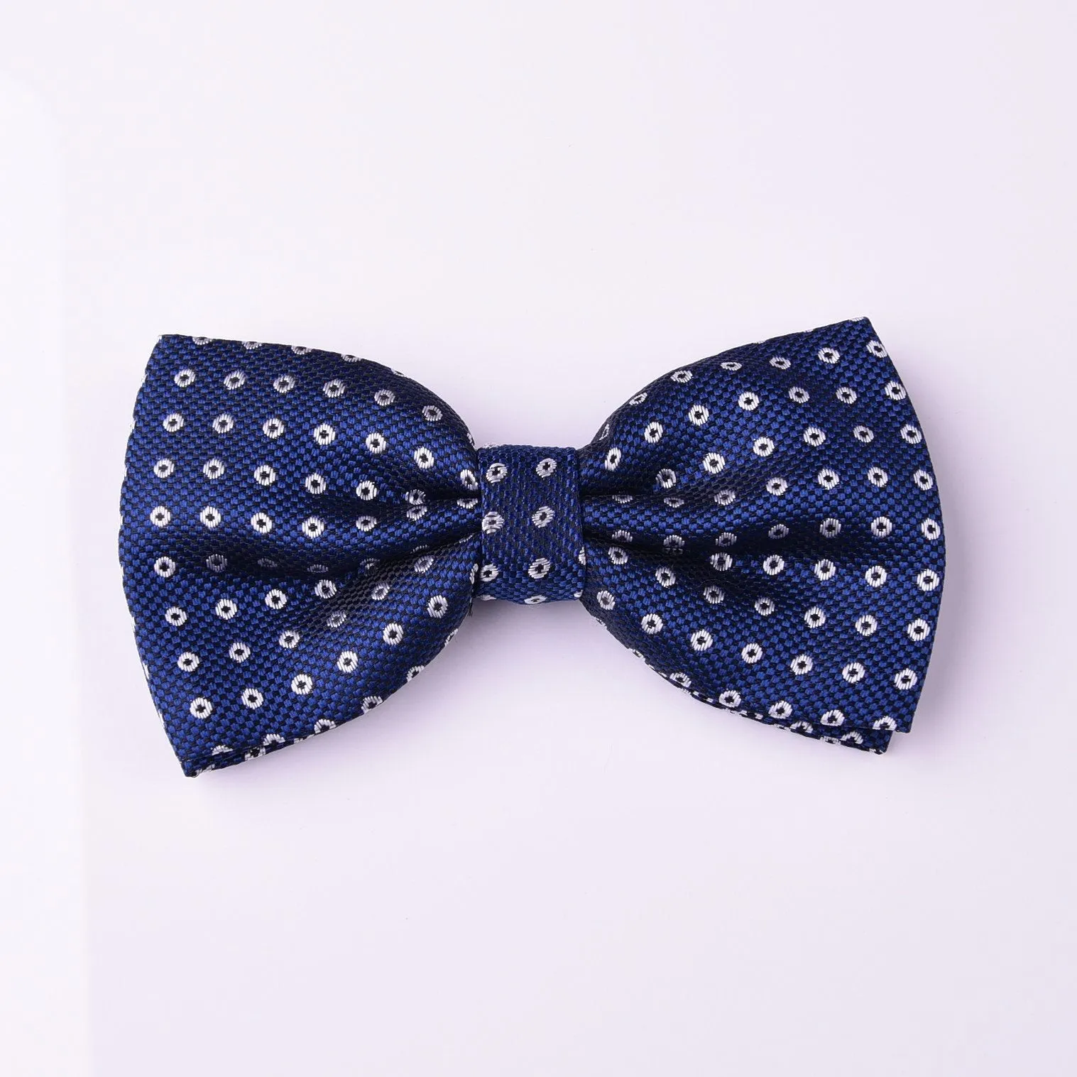 Navy Blue Semi Formal Automatic Drone Casual Bow Tie