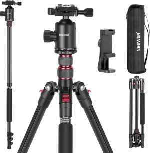 NEEWER 77 inch Camera Tripod Monopod for DSLR with Panoramic Ball Head