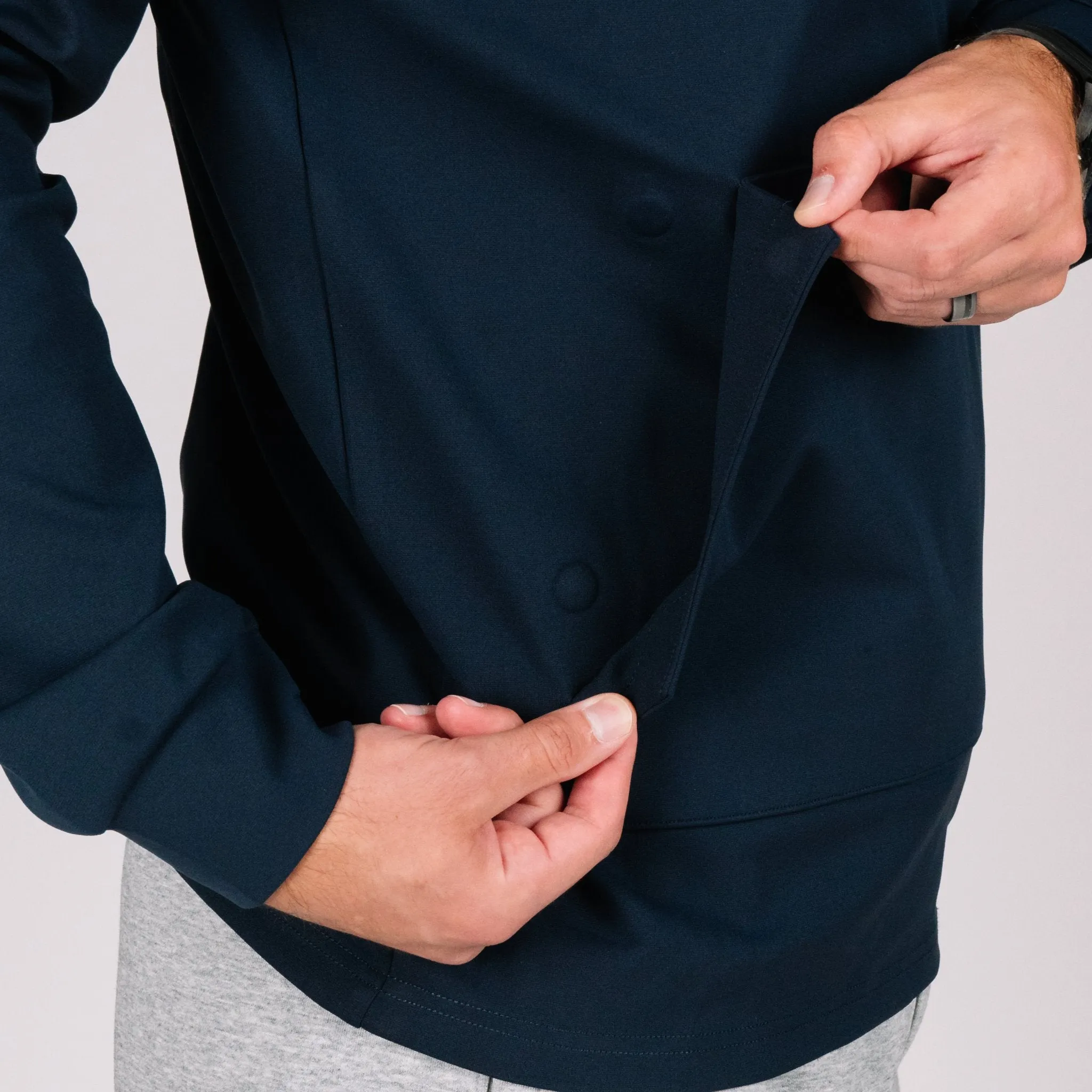 NEW! Durable Quarter Zip - Navy Blue