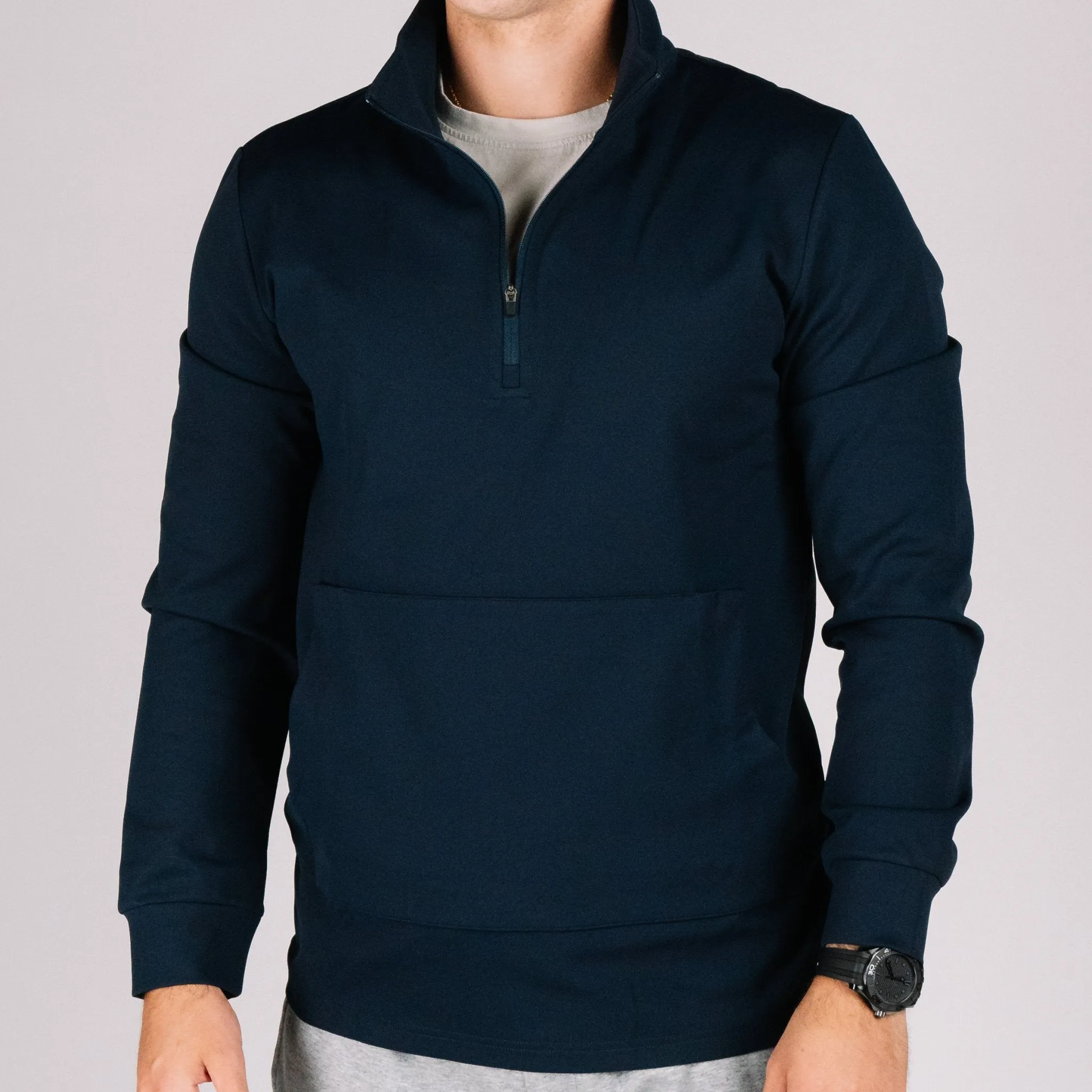 NEW! Durable Quarter Zip - Navy Blue