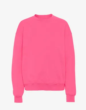 Organic Oversized Crew - Bubblegum Pink