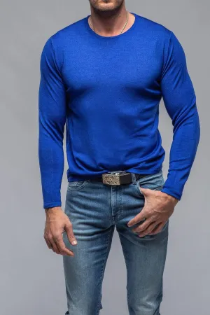 Pacific Merino Crew in Cobalt