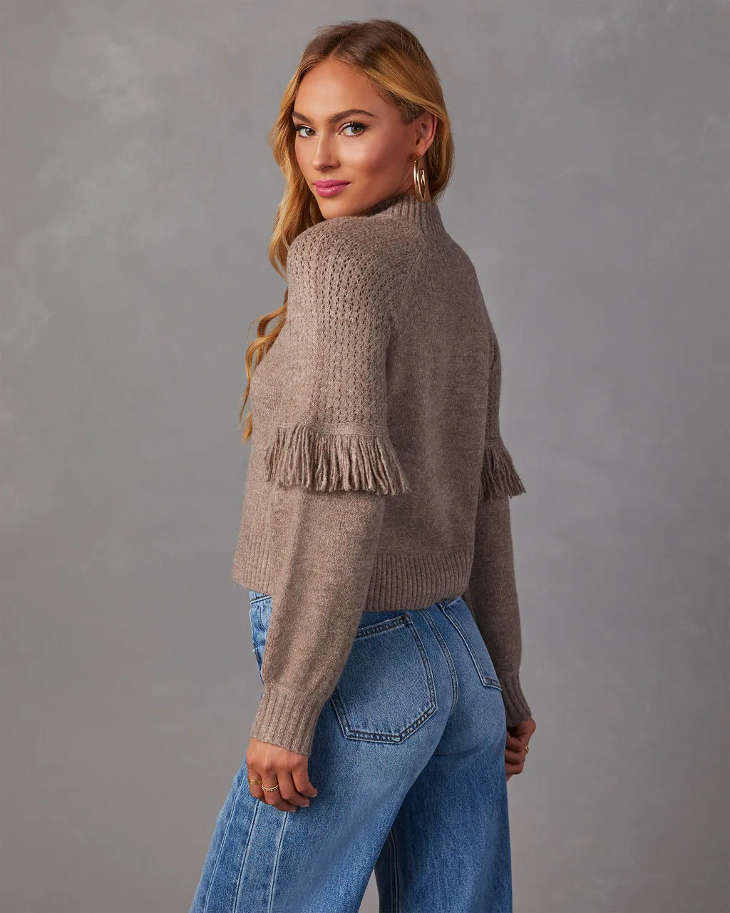 Reseda Fringe Trim Sweater