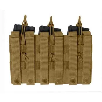 Rothco MOLLE Triple Kangaroo Rifle and Pistol Mag Pouch