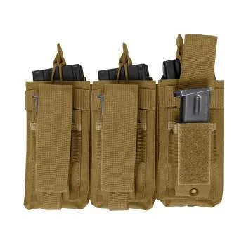 Rothco MOLLE Triple Kangaroo Rifle and Pistol Mag Pouch