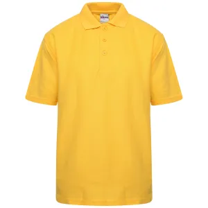 School Uniform Gold / Dark Yellow Polo T Shirts Kids T Shirt Boys Girls Tee Top Sports