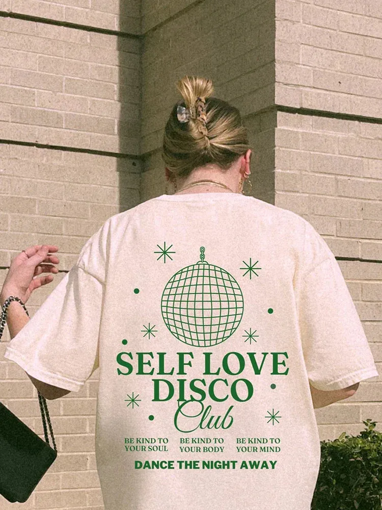 Self Love Stylish Disco Graphic T-Shirt