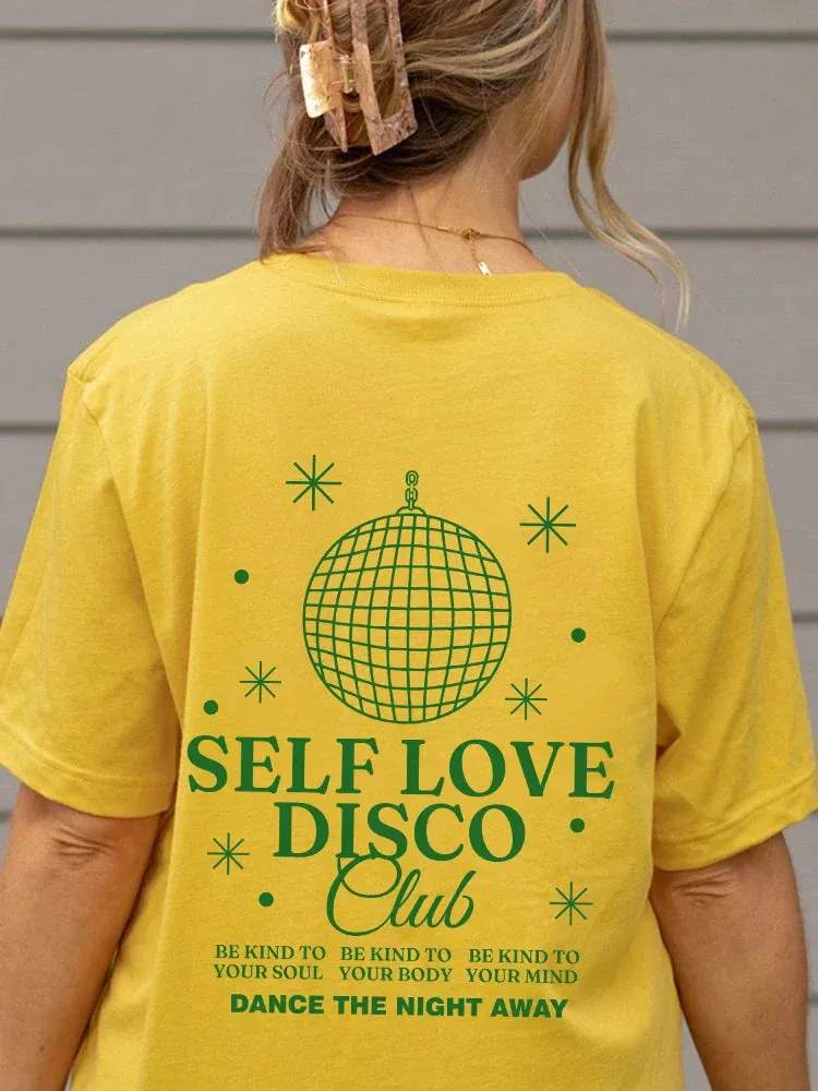 Self Love Stylish Disco Graphic T-Shirt