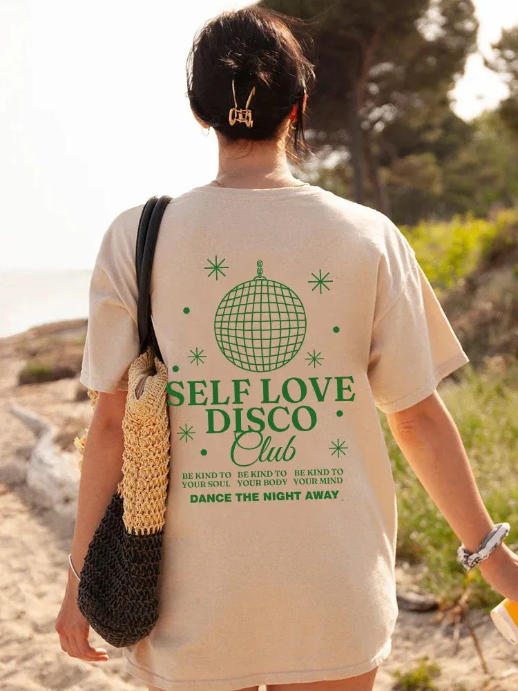 Self Love Stylish Disco Graphic T-Shirt