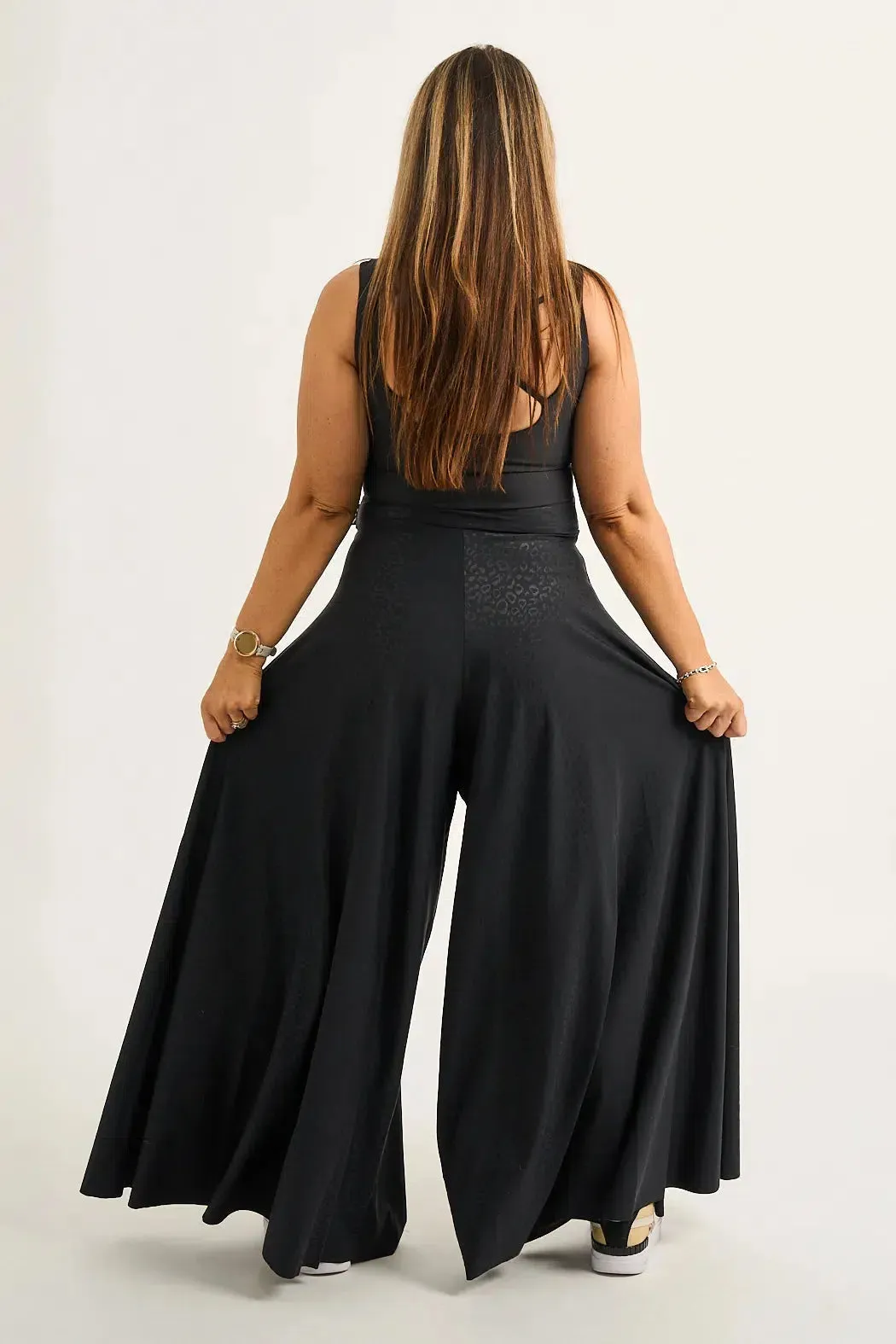 Silky Palazzo Pant - Black Exotic Touch Jag