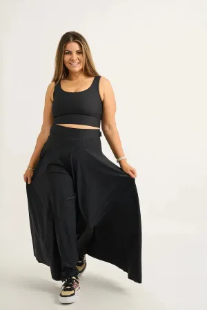 Silky Palazzo Pant - Black Exotic Touch Jag