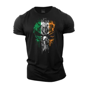 Skull St.Patrick's Day Cotton T-Shirt