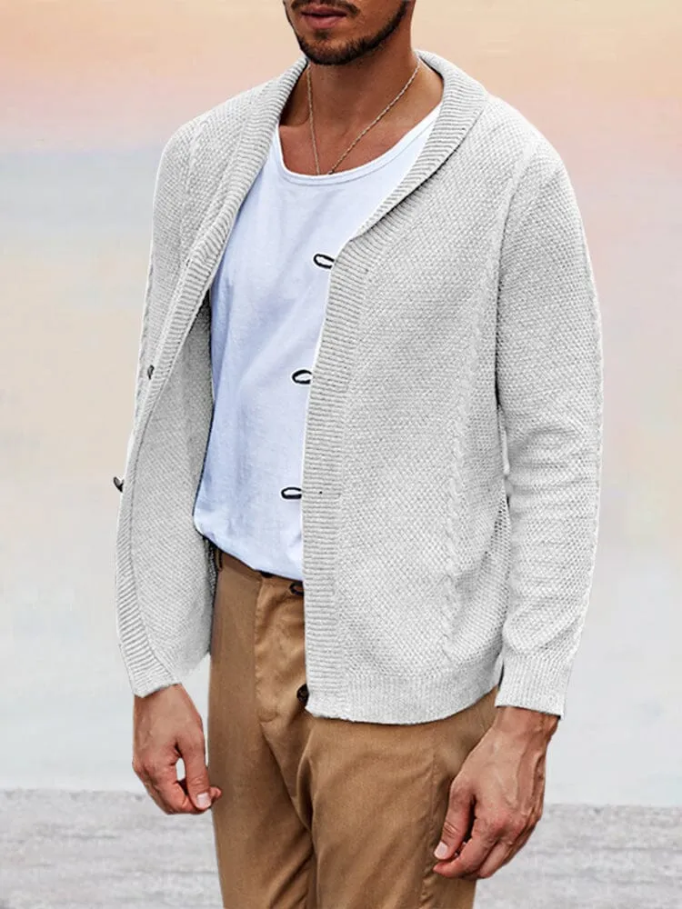 Soft Shawl Collar Knit Cardigan