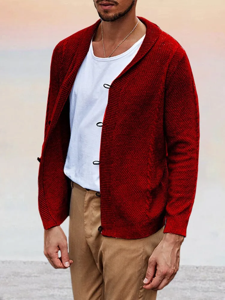 Soft Shawl Collar Knit Cardigan