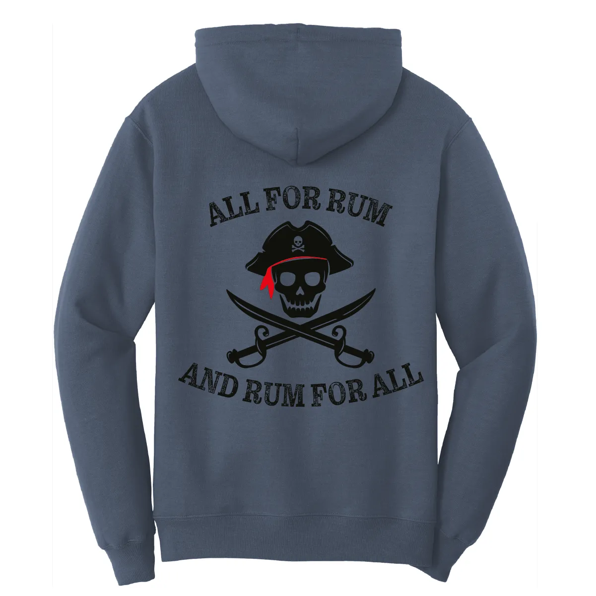 St. Pete Beach, FL "All For Rum and Rum For All" Cotton Hoodie