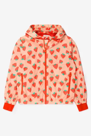 Stella McCartney Girls Strawberry Print Showerproof Jacket