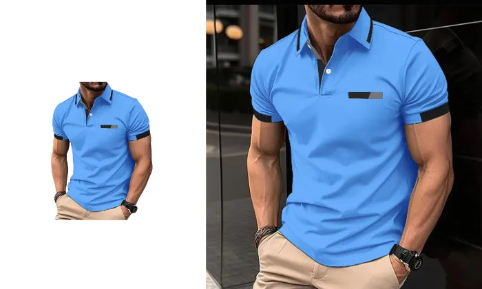 Stylish Turn-Down Collar Shirt