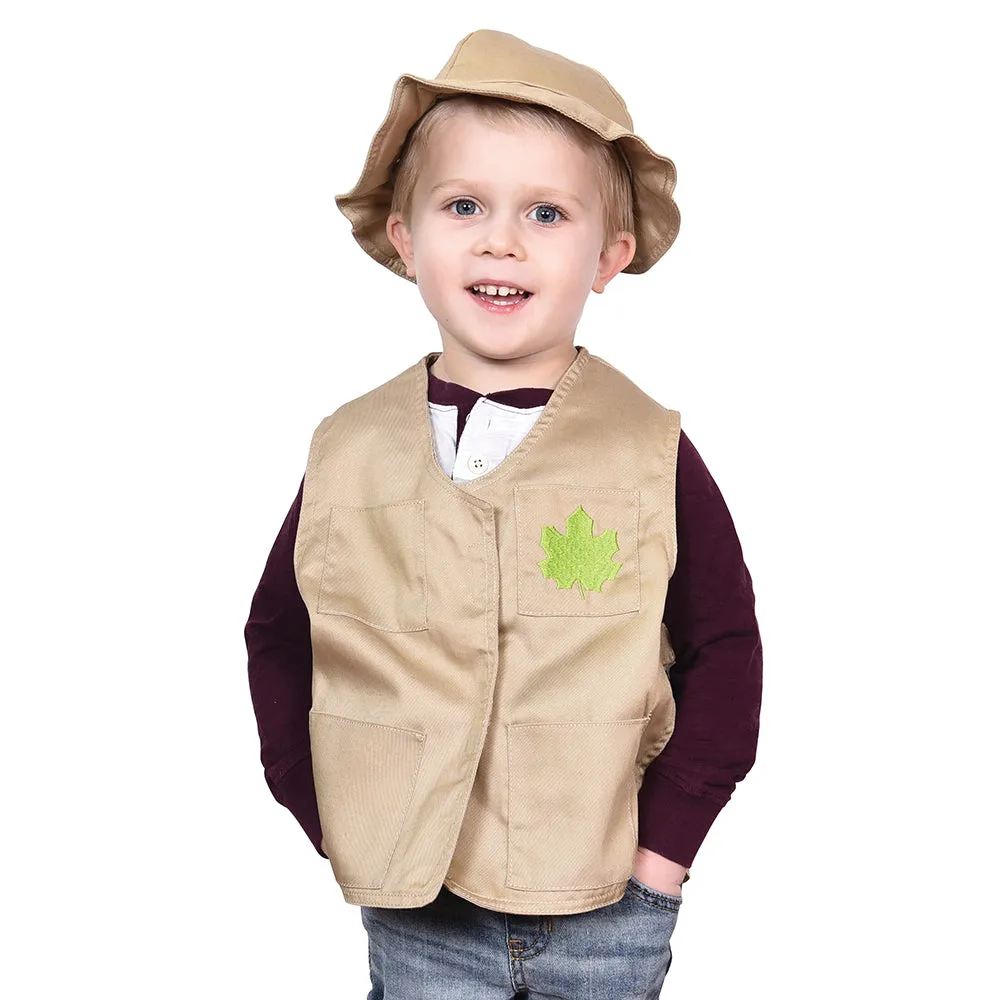 Toddler Dress-Up Vests & Hats Collection: Role-Play Set of 5 | Astronaut, Chef, Farmer, Nature Explorer & Pilot