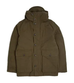 Valstar Liam Waxed Cotton Down Padded Hooded Jacket: Olive